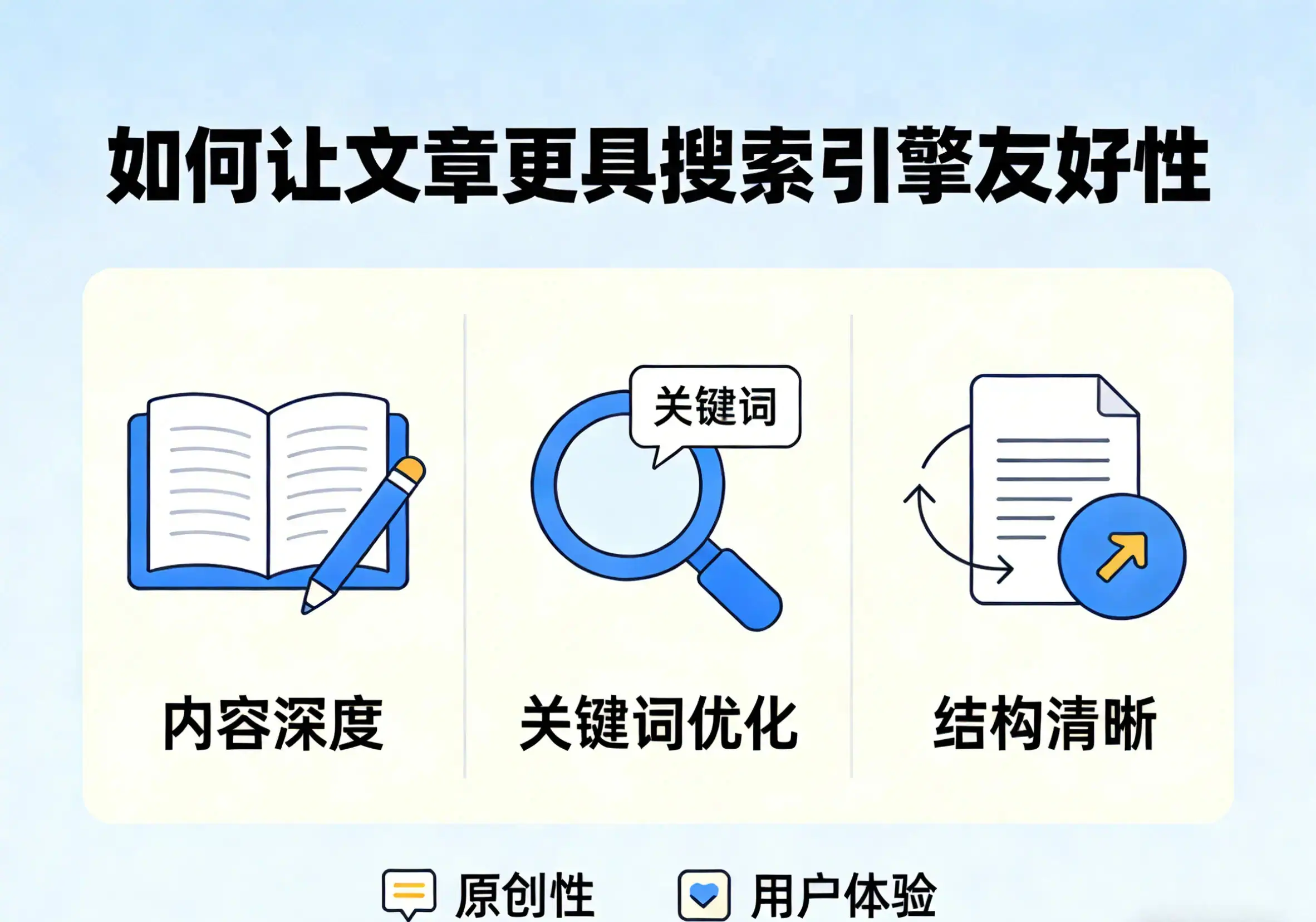 内容深度与质量：如何让文章更具搜索引擎友好性