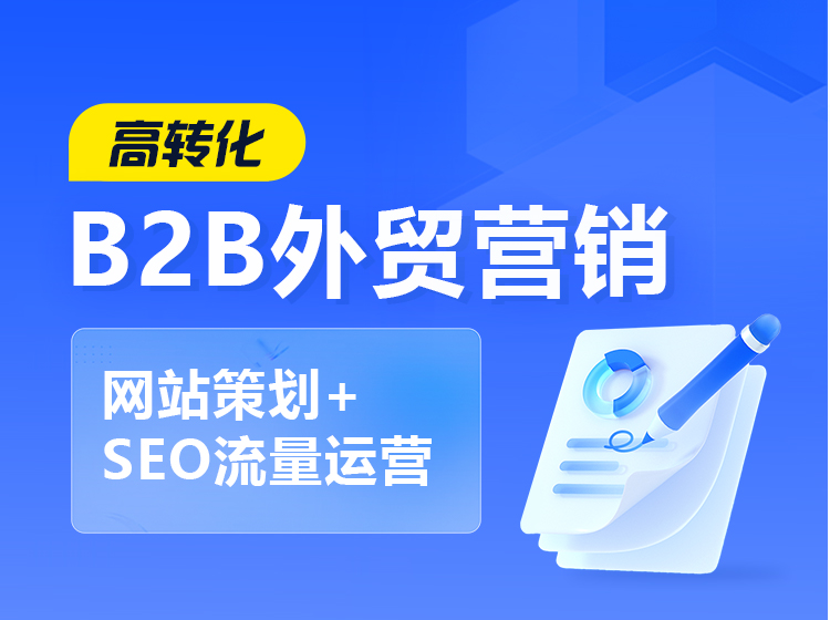 B2B 外贸营销 网站策划+SEO流量运营